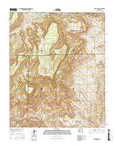 Wiley Mesa New Mexico Current topographic map, 1:24000 scale, 7.5 X 7.5 Minute, Year 2017