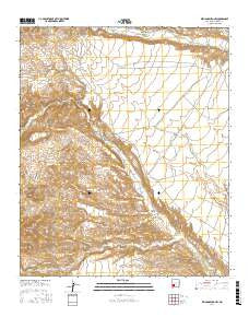 Williamsburg NW New Mexico Current topographic map, 1:24000 scale, 7.5 X 7.5 Minute, Year 2017