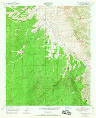 Wind Mountain New Mexico Historical topographic map, 1:24000 scale, 7.5 X 7.5 Minute, Year 1950