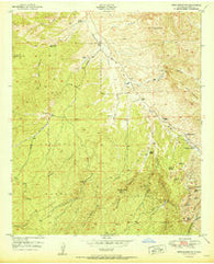 Wind Mountain New Mexico Historical topographic map, 1:24000 scale, 7.5 X 7.5 Minute, Year 1951