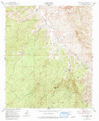 Wind Mountain New Mexico Historical topographic map, 1:24000 scale, 7.5 X 7.5 Minute, Year 1950