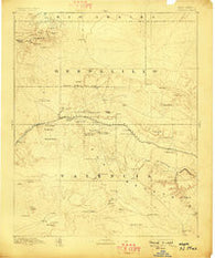 Wingate New Mexico Historical topographic map, 1:250000 scale, 1 X 1 Degree, Year 1892