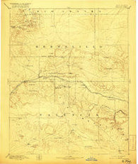 Wingate New Mexico Historical topographic map, 1:250000 scale, 1 X 1 Degree, Year 1892