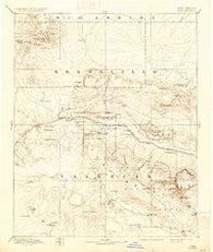 Wingate New Mexico Historical topographic map, 1:250000 scale, 1 X 1 Degree, Year 1892