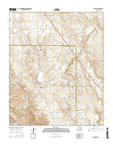 Wire Lake New Mexico Current topographic map, 1:24000 scale, 7.5 X 7.5 Minute, Year 2017