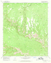 Woodland Park New Mexico Historical topographic map, 1:24000 scale, 7.5 X 7.5 Minute, Year 1965