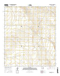 Woodley Flat New Mexico Current topographic map, 1:24000 scale, 7.5 X 7.5 Minute, Year 2017