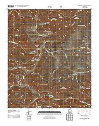 Woodson Canyon New Mexico Historical topographic map, 1:24000 scale, 7.5 X 7.5 Minute, Year 2011