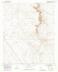 Wright Ranch New Mexico Historical topographic map, 1:24000 scale, 7.5 X 7.5 Minute, Year 1967