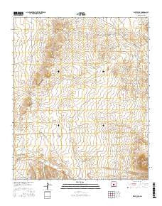 Wrye Peak New Mexico Current topographic map, 1:24000 scale, 7.5 X 7.5 Minute, Year 2017
