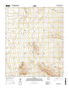 Wrye Peak NW New Mexico Current topographic map, 1:24000 scale, 7.5 X 7.5 Minute, Year 2017