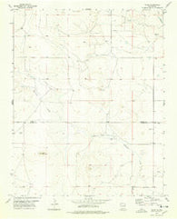 Yates New Mexico Historical topographic map, 1:24000 scale, 7.5 X 7.5 Minute, Year 1977