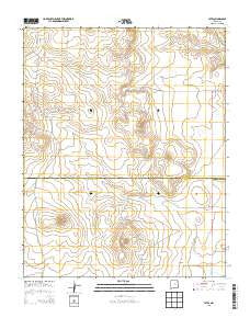 Yates New Mexico Historical topographic map, 1:24000 scale, 7.5 X 7.5 Minute, Year 2013