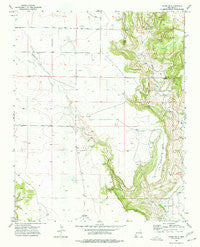 Yates SE New Mexico Historical topographic map, 1:24000 scale, 7.5 X 7.5 Minute, Year 1973