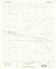 Yeso New Mexico Historical topographic map, 1:24000 scale, 7.5 X 7.5 Minute, Year 1966