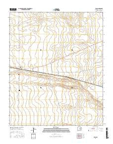 Yeso New Mexico Current topographic map, 1:24000 scale, 7.5 X 7.5 Minute, Year 2017