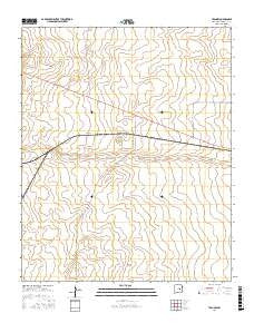 Yeso NW New Mexico Current topographic map, 1:24000 scale, 7.5 X 7.5 Minute, Year 2017