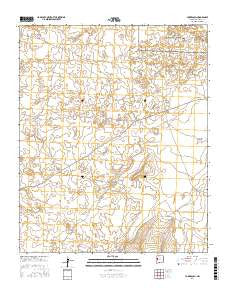 York Ranch New Mexico Current topographic map, 1:24000 scale, 7.5 X 7.5 Minute, Year 2017