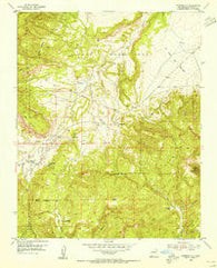 Youngsville New Mexico Historical topographic map, 1:24000 scale, 7.5 X 7.5 Minute, Year 1953