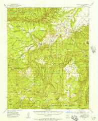 Youngsville New Mexico Historical topographic map, 1:62500 scale, 15 X 15 Minute, Year 1953