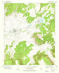 Zuni New Mexico Historical topographic map, 1:24000 scale, 7.5 X 7.5 Minute, Year 1972