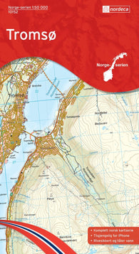 Buy map Tromsø 1:50,000 Topo Map #10152