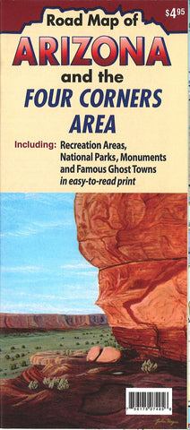 Buy map Arizona and the Four Corners Area