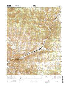 Acoma Nevada Current topographic map, 1:24000 scale, 7.5 X 7.5 Minute, Year 2014