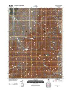 Adam Peak Nevada Historical topographic map, 1:24000 scale, 7.5 X 7.5 Minute, Year 2011
