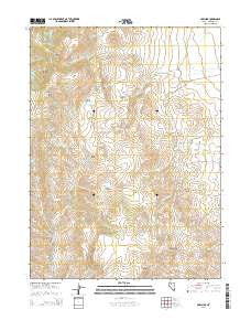 Adelaide Nevada Current topographic map, 1:24000 scale, 7.5 X 7.5 Minute, Year 2014