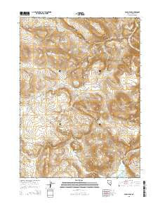 Alkali Peak Nevada Current topographic map, 1:24000 scale, 7.5 X 7.5 Minute, Year 2015