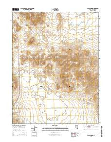Allen Springs Nevada Current topographic map, 1:24000 scale, 7.5 X 7.5 Minute, Year 2014