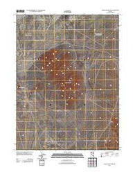 Alpha Mountain Nevada Historical topographic map, 1:24000 scale, 7.5 X 7.5 Minute, Year 2011