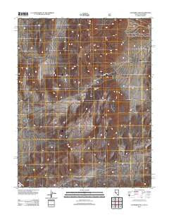 Anchorite Hills Nevada Historical topographic map, 1:24000 scale, 7.5 X 7.5 Minute, Year 2011