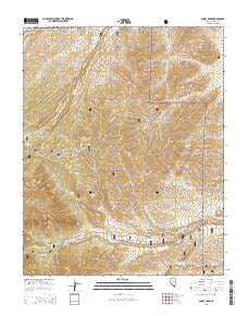 Angel Peak Nevada Current topographic map, 1:24000 scale, 7.5 X 7.5 Minute, Year 2014