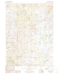 Annie Creek Nevada Historical topographic map, 1:24000 scale, 7.5 X 7.5 Minute, Year 1986