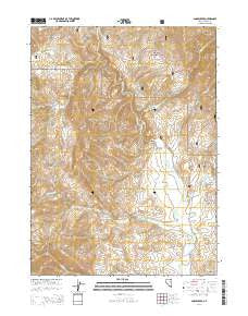Annie Creek Nevada Current topographic map, 1:24000 scale, 7.5 X 7.5 Minute, Year 2014