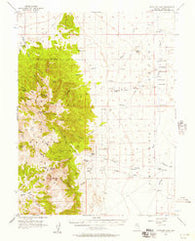 Antelope Peak Nevada Historical topographic map, 1:62500 scale, 15 X 15 Minute, Year 1956