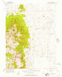 Antelope Peak Nevada Historical topographic map, 1:62500 scale, 15 X 15 Minute, Year 1956