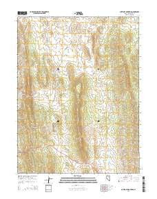 Antelope Mountain Nevada Current topographic map, 1:24000 scale, 7.5 X 7.5 Minute, Year 2014