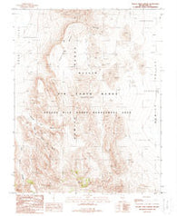 Apache Tear Canyon Nevada Historical topographic map, 1:24000 scale, 7.5 X 7.5 Minute, Year 1988