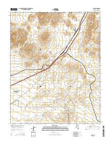 Apex Nevada Current topographic map, 1:24000 scale, 7.5 X 7.5 Minute, Year 2014