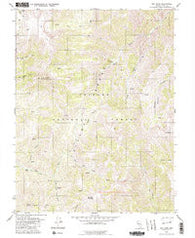Arc Dome Nevada Historical topographic map, 1:24000 scale, 7.5 X 7.5 Minute, Year 1980