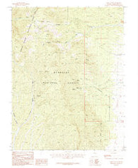 Arch Canyon Nevada Historical topographic map, 1:24000 scale, 7.5 X 7.5 Minute, Year 1987