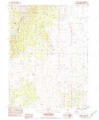 Arizona Spring Nevada Historical topographic map, 1:24000 scale, 7.5 X 7.5 Minute, Year 1984