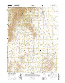 Arizona Spring Nevada Current topographic map, 1:24000 scale, 7.5 X 7.5 Minute, Year 2014