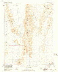 Arrow Canyon Nevada Historical topographic map, 1:62500 scale, 15 X 15 Minute, Year 1958