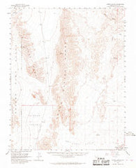 Arrow Canyon Nevada Historical topographic map, 1:62500 scale, 15 X 15 Minute, Year 1958