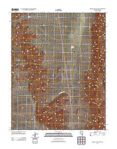 Arrow Canyon NW Nevada Historical topographic map, 1:24000 scale, 7.5 X 7.5 Minute, Year 2012