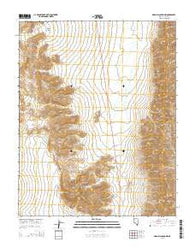 Arrow Canyon NW Nevada Current topographic map, 1:24000 scale, 7.5 X 7.5 Minute, Year 2014